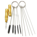 11x Airbrush Spray Gun Nozzle Cleaning Repair Tool Kit Needle & Brush Set New