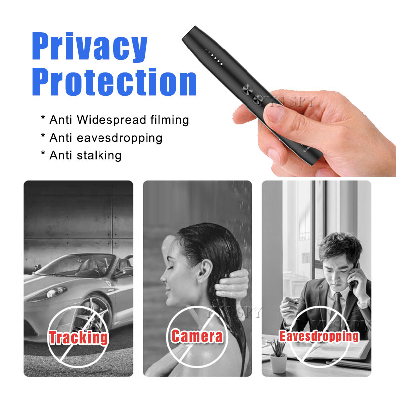 Anti Spy Portable Hidden Camara Detector Pen Wireless RF Signal Espia Pinhole Espion Wifi Cam Audio Bug GSM GPS Device Finder