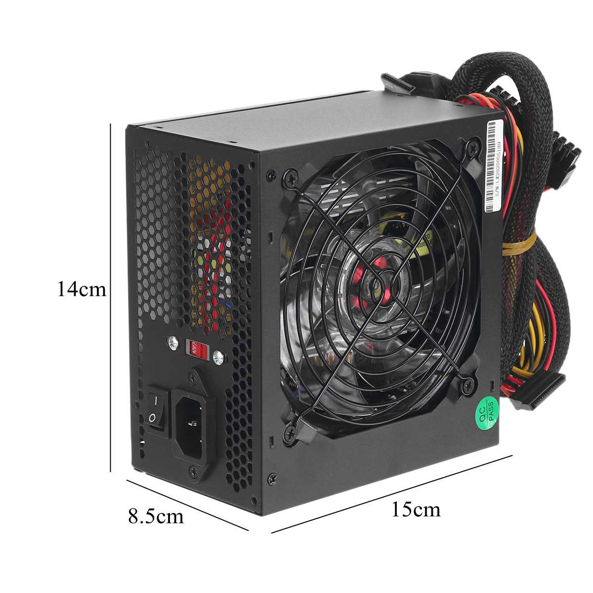 750 220V PC Power Supply 12cm LED silent Fan with Intelligent temperature control Intel AMD ATX 12V for Desktop computer