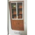 Bookcase with Push-pulling Glass Doors