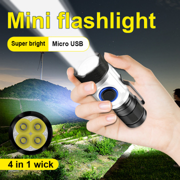 8000 lumen most powerful led flashlight torch mini usb 4*XPG LED tactical waterproof rechargeable 18350/18650 battery camp light