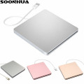 SOONHUA USB 2.0 DVD Drive Portable External CD-RW Writer Rewriter VCD CD ROM Player Drives For IMac MacBook Air Pro Laptop PC