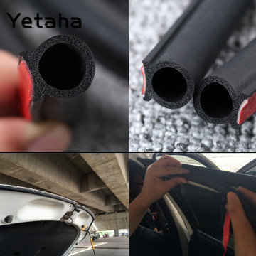 8M Big D type Seal Strip EPDM Rubber Adhesive Waterproof Dustproof Sound Insulated Weatherstrip For Car Doors Trunk And Engine