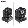 2pcs/lot LED Beam Wash Double Sides 4 x10W+1x10W RGBW 4in1 Moving Head Stage Lighting DMX LED Stage Pattern Lamp Rotating DJ