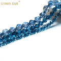 Wholesale AAA Faceted Dark Blue Crystal Round Natural Stone Beads Quartz For Jewelry Making DIY Bracelet Necklace 6/8/10 mm