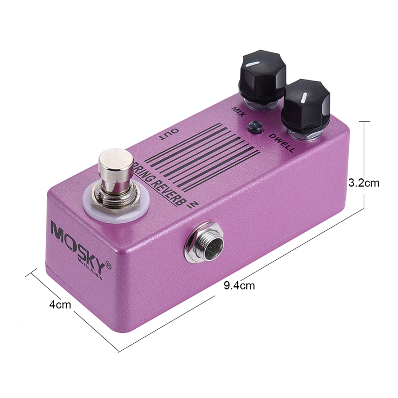 MOSKY MP-51 Spring Reverb Mini Single Guitar Effect Pedal True Bypass Guitar Parts & Accessories Drop Shipping Wholesale Welcome