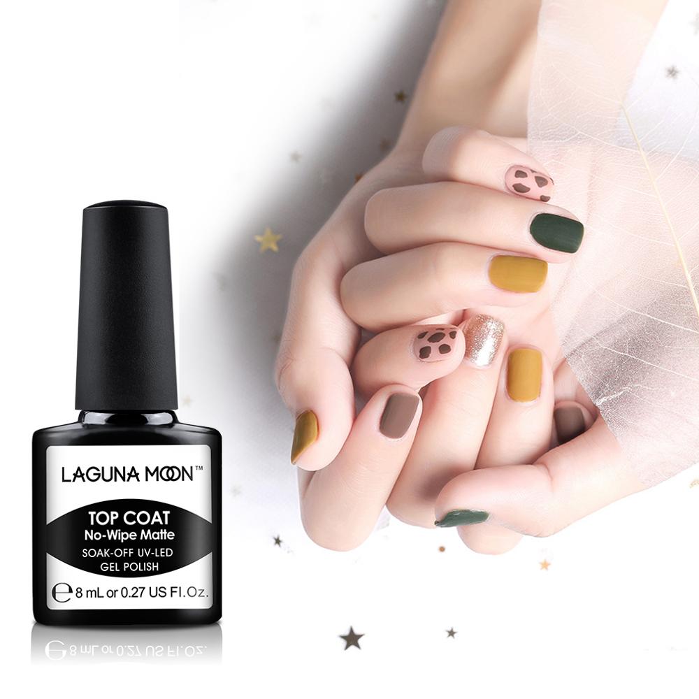 Lagunamoon Quick Air Dry Primer Gel Nail Polish 8ml Soak Off Matt Top UV LED Lamp Base Coat Gellak Lacquer Nail Latex