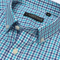 England Style Plaid Checkered Cotton Men's Shirts Pocket-less Design Full Sleeve Casual Standard-fit Button-down Gingham Shirt