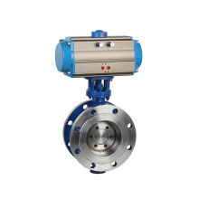 Pneumatic Butterfly Valve With Pneumatic Actuator