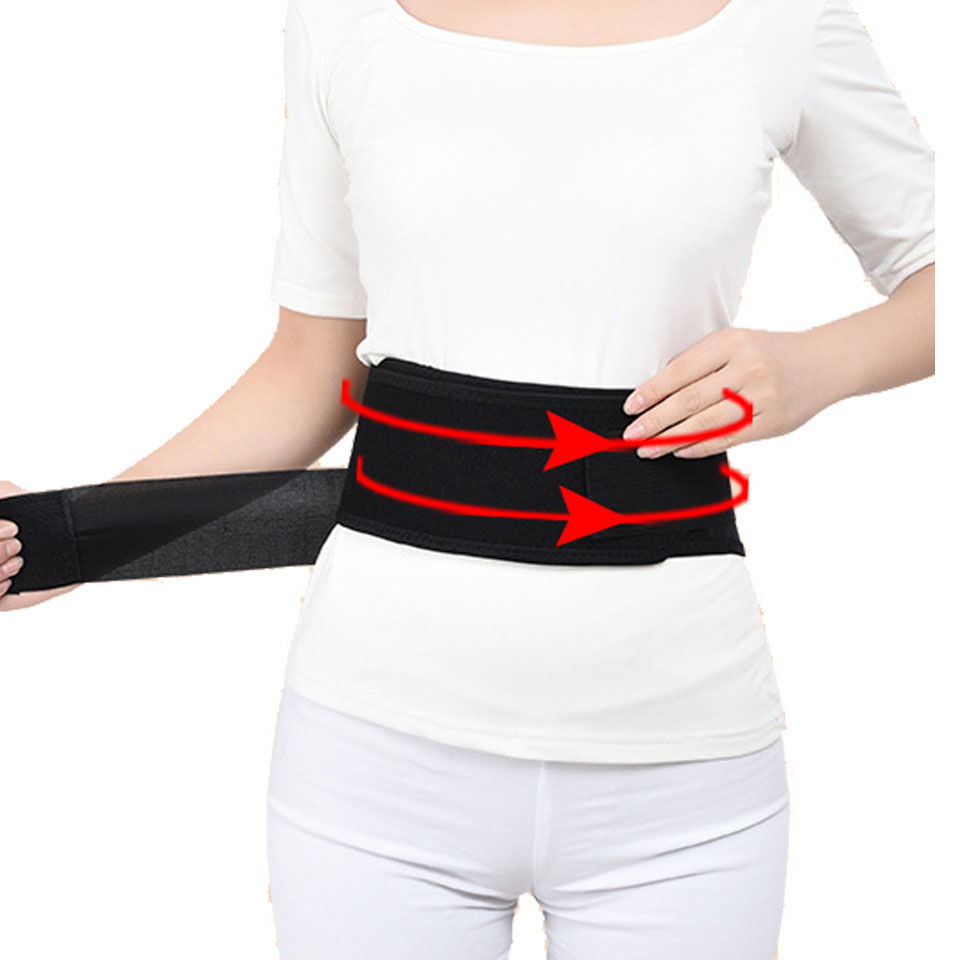 AOLIKES Adjustable Waist Tourmaline Self heating Magnetic Therapy Back Waist Support Belt Lumbar Brace Massage Band Health Care