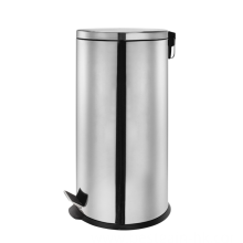 Stainless steel pedal trash can