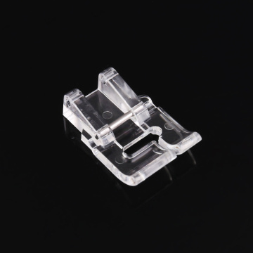 1Pcs Inlaid Short Satin Pattern DIY Sewing Walking Foot for Sewing Machines New Clear Plastic Household Sewing Machine Foot