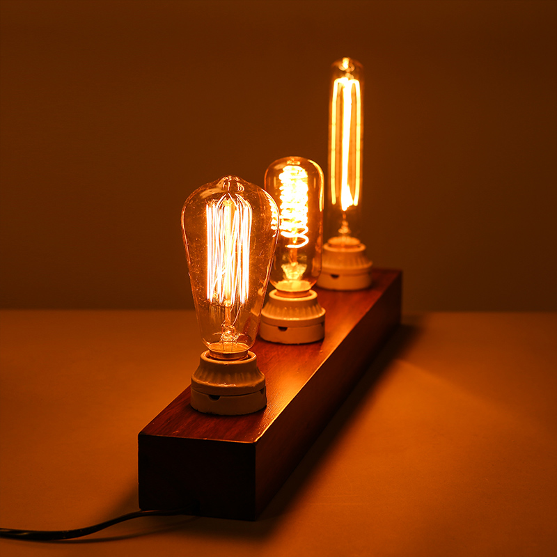 Retro Edison Light Bulb E27 220V 110V 40W ST64 G80 G95 T10 T45 T185 A19 G125 Filament Incandescent Ampoule Bulbs Vintage Lamp