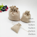 200pcs Jute Bags Gift Drawstring Pouch Gift Box Packaging Bags For Gift Linen Bags Jewelry Display Wedding Sack Burlap Bag Diy