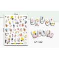 3D Nail Sticker Wine Glass Clock Nail Art Decorations Manicure Stickers Decals Slider Nails Foil Decoraciones Accessories