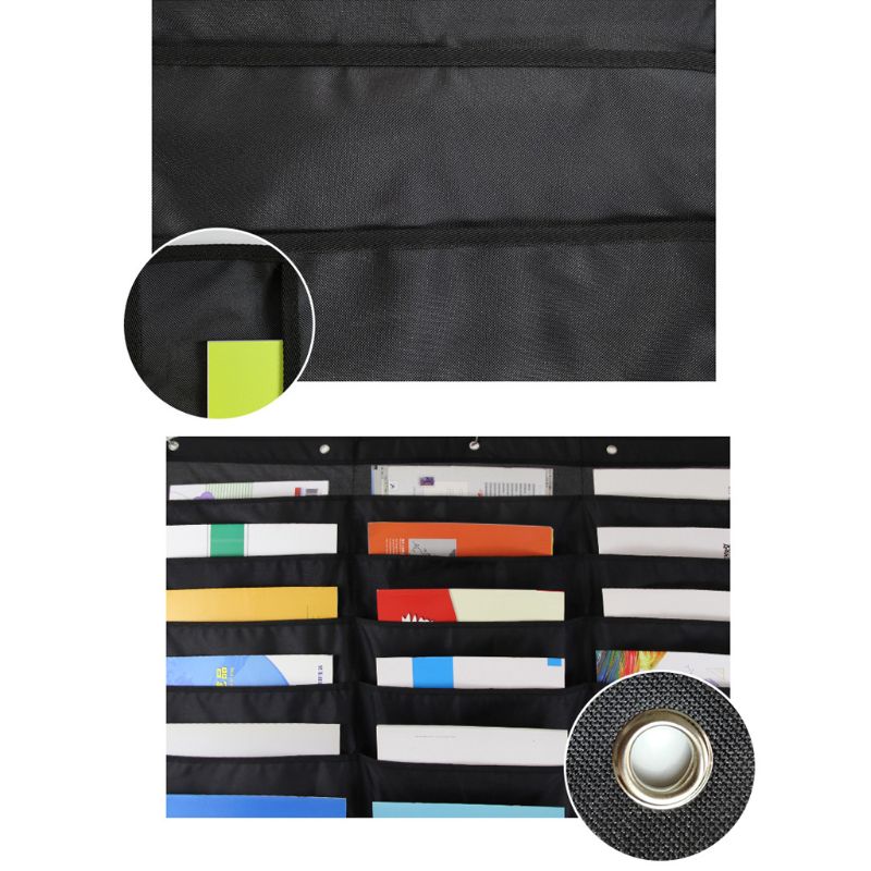 30 Pocket Storage Pocket Chart Hanging Wall File Organize Your Assignments Files