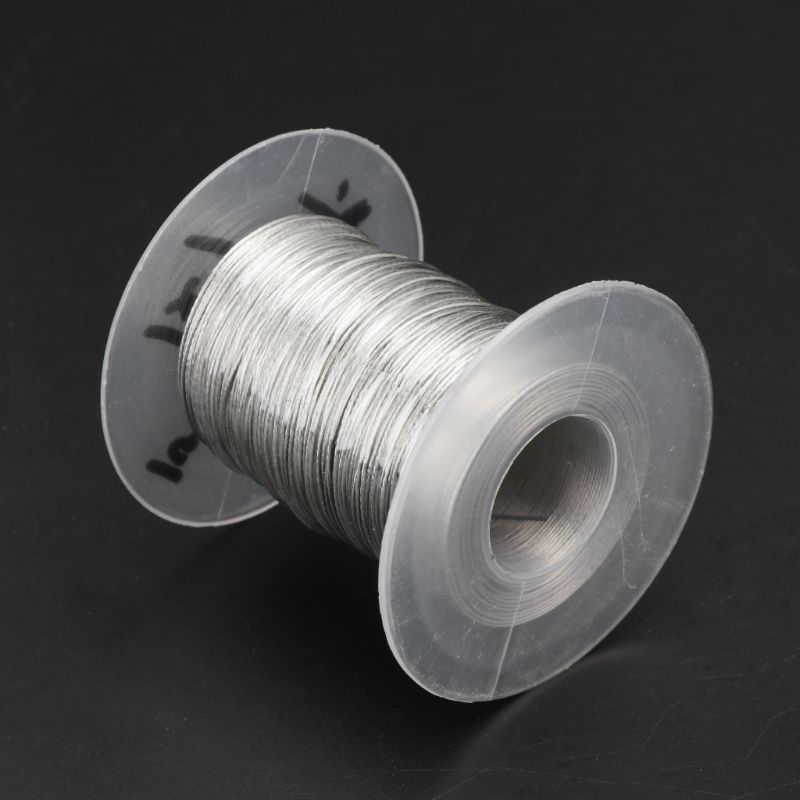 100m 304 Stainless Steel Wire Rope Soft Fishing Lifting Cable 1*7 Clothesline With 30 Aluminum Ferrules