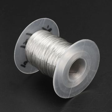 100m 304 Stainless Steel Wire Rope Soft Fishing Lifting Cable 1*7 Clothesline With 30 Aluminum Ferrules