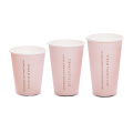 50pcs Pink disposable coffee cup thick paper cup 500ml beverage juice hot drink water packaging party favor milk tea cup