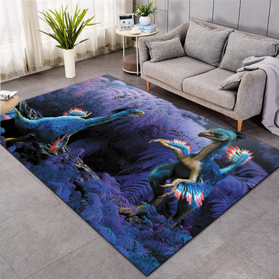 Kids dinosaur Shaggy Anti-Skid Floor play Mat 3D Carpet Non-slip rug Dining Living Room Soft Child Bedroom Mat Carpet Home 007