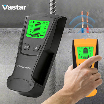 Vastar Metal Detector Find Metal Wood Studs AC Voltage Live Wire Detect Wall Scanner Electric Box Finder Wall Detector