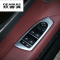 Car Styling Interior Door Window Glass lifter Switch Button frame Cover Trim For BMW 7 Series F01 F02 740Li 730Li Accessories