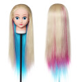 24' Colorful Cartoon professional Hair Mannequin Professional Styling Wig Head Hairdressing Dummy Doll Training Mannequin Head