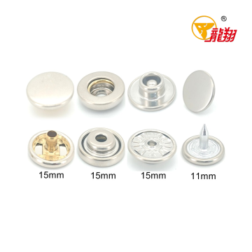 Polished Ball-Spring Brass Snap Fastener 403# Set