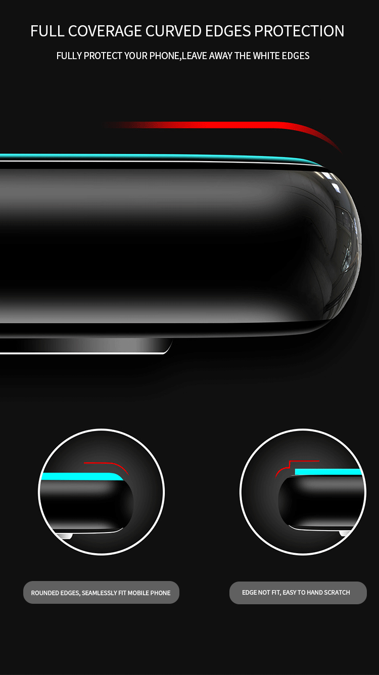 Full coverage hydrogel protective film