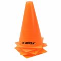 soccer cone 5pcs in one set 9'' training safty cone for soccer football soccer road way cones bright orange free shipping