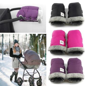 2pcs Waterproof Pram Accessory Stroller Mitten Winter Warm Gloves Hand Muff