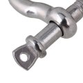 5Pcs M6 Silver 304 Stainless Steel Rustproof Screw Pin Anchor Bow Shackle Clevis European Style