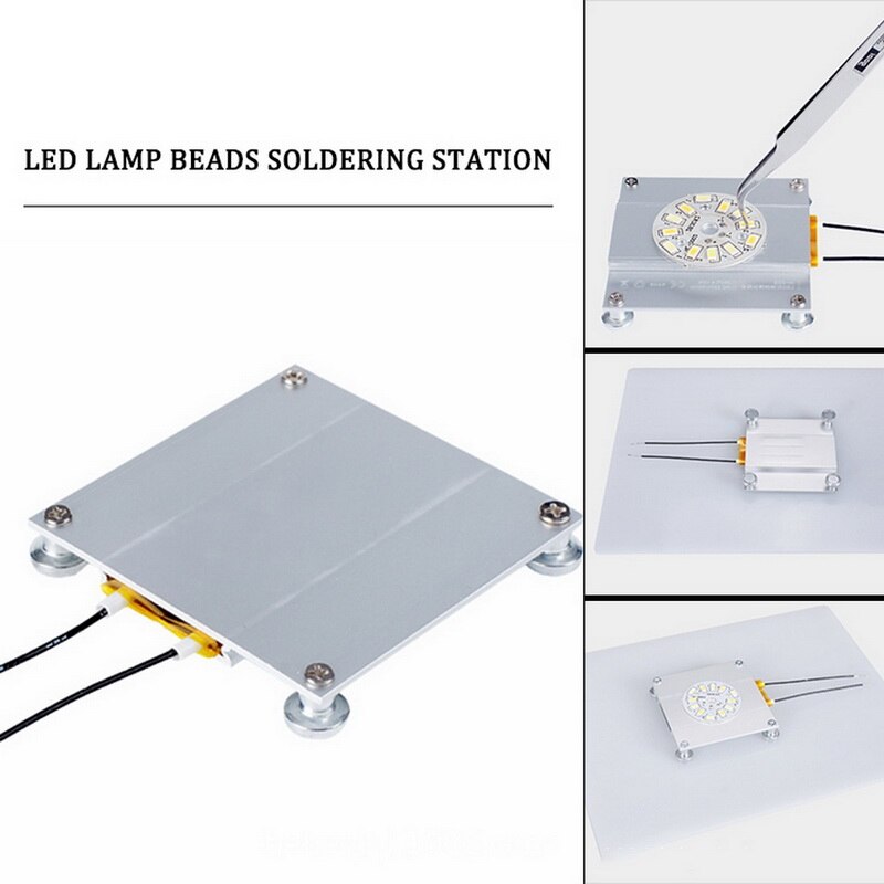 70x70mm LED Lamp Remover BGA Demolition Chip Welding Soldering Station Aluminum PTC IP20 Heating Plate 300W 260 Degree