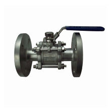 Three-piece stainless steel flange water ball valve