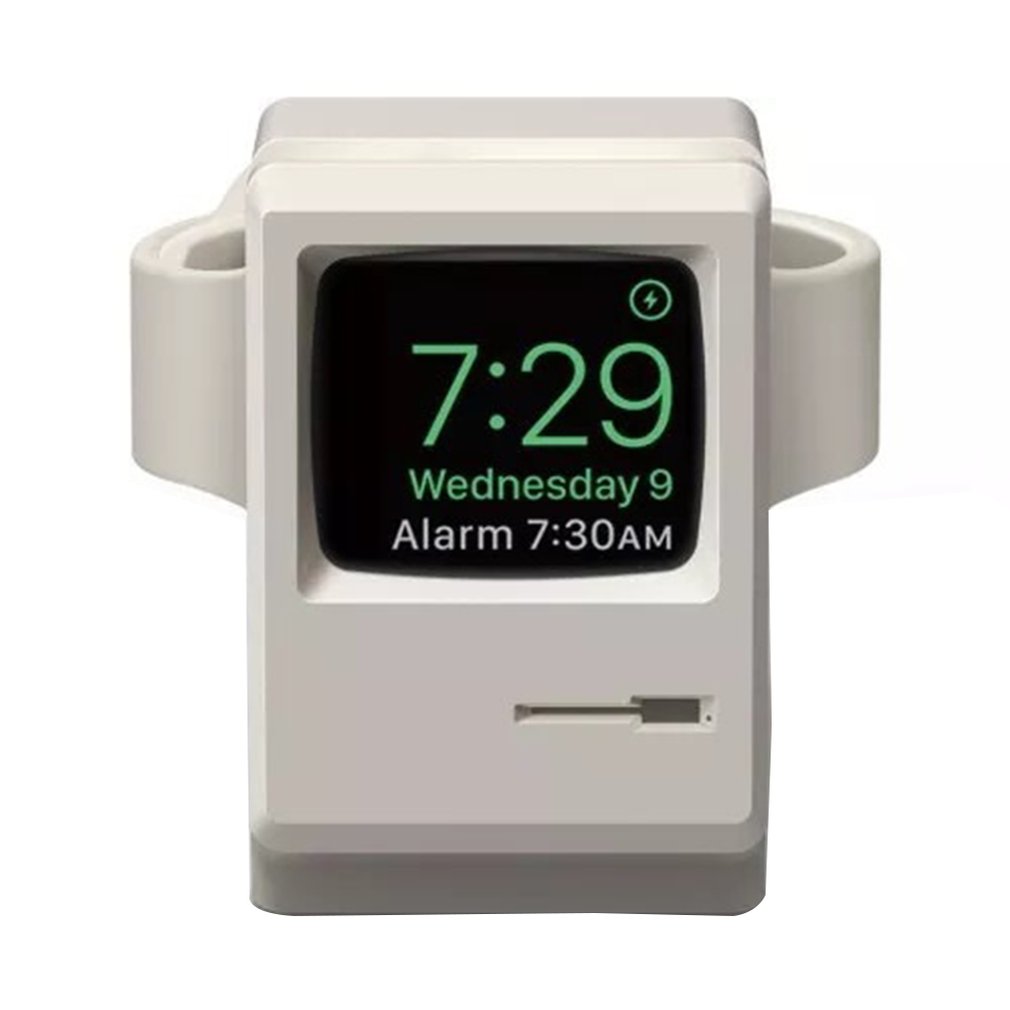 For apple watch retro charging stand Apple Watch silicone charging night mode bracket