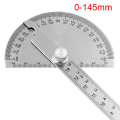 100mm 145mm Stainless Steel 180 degree Protractor Angle Finder Rotary Measuring Ruler Machinist Tool Craftsman Ruler goniometer