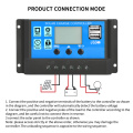 Solar Charge Controller Dual USB LCD Display 12/24V Auto Solar Cell Panel Charger Regulator Solar Charger Controller Regulator
