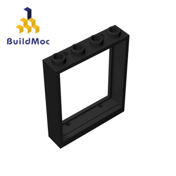 BuildMOC Compatible Assembles Particles 6154 1x4x4 For Building Blocks Parts DIY LOGO Educational Cr