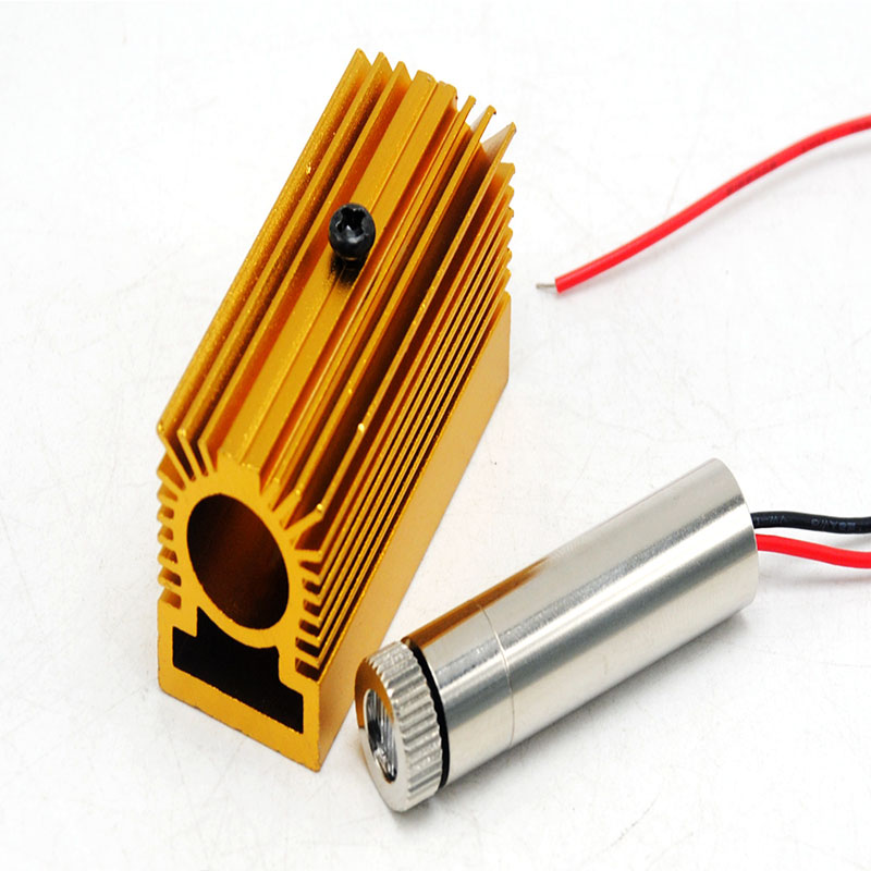 Focusable 30mW 980nm Infrared IR Laser Diode Module w Dot/Line/Cross Lens Head