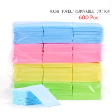 600 Pcs/Bag Nail Polish Remover Wipes Cleaning Lint Free Paper Pad Soak off Remover Manicure tool