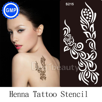 1piece Airbrush Stencil Flower Indian Arabic designs for Body Painting Henna Tattoo Stencils no paste Accesories Kit bride S215
