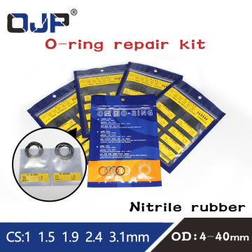 Nitrile rubber O-ring sealing ring repair kit CS1/1.5/1.9/2.4/3.1mm NBR oil resistant wear-resistant and waterproof sealing