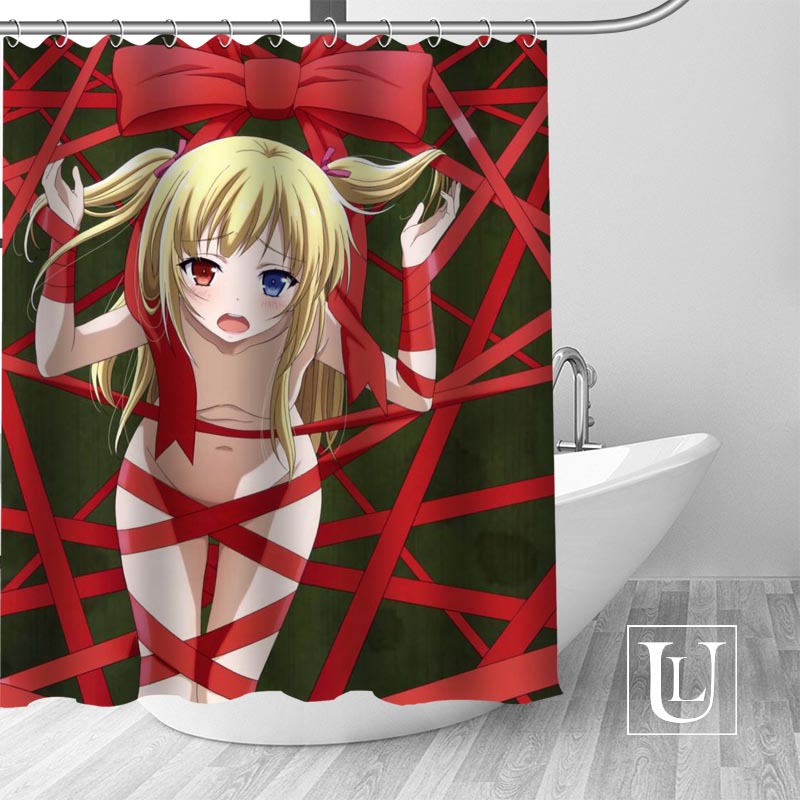 Sexy anime girls Shower Curtains Custom Bathroom Curtain Waterproof Bathroom Fabric Polyester Shower Curtain 1pcs custom