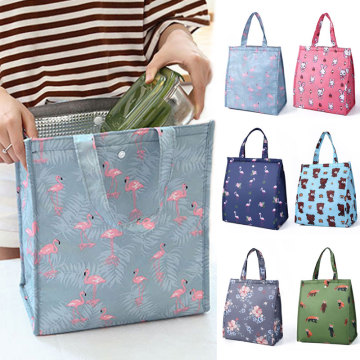 2020 New Flamingo Portable Insulated Thermal Cooler Lunch Box Carry Tote Picnic Case Storage Bag