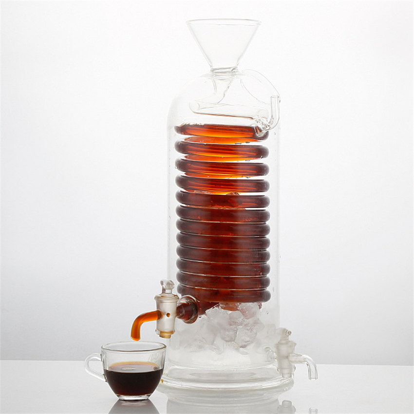 250ml Water Drip Coffee Maker Glass Cooling Machine Espresso Coffee Dripper Pot Ice Cold Brew Coffee Machine For Barista