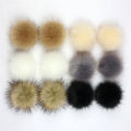 12PCs 8cm False Hairball Hat Ball Pompom Fake Fox Fur Ball DIY Handmade Clothing Hat Accessories