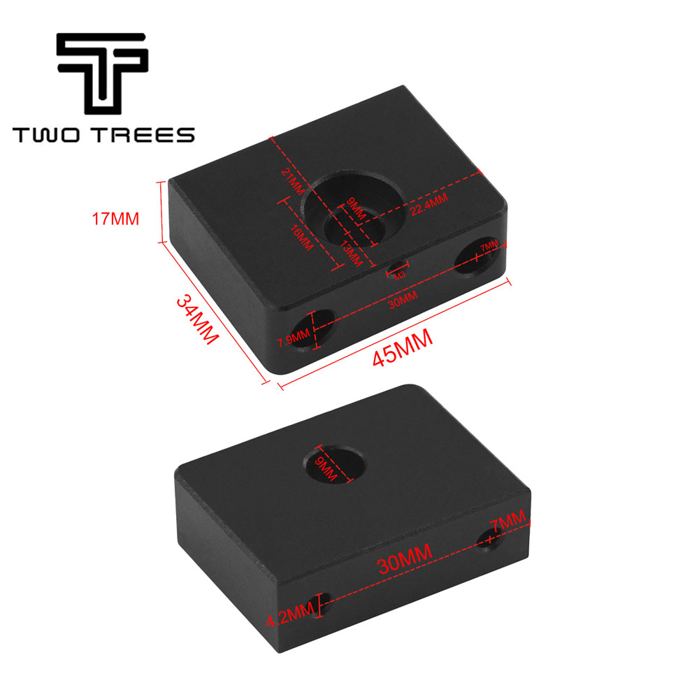 Mount + 2020 Y-axis Synchronous Belt Stretch Tensioner for Creality Ender 3 3D Printer Upgrade Aluminum y-Axis Leadscrew Top