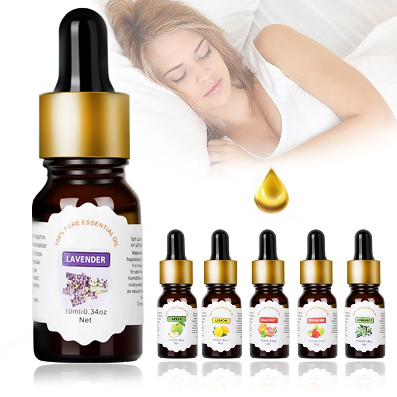 10ml Pure Natural Flower Fruit Essential Oil For Aromatherapy Organic Essential Oil Relieve Body Stress Skin Care TSLM2