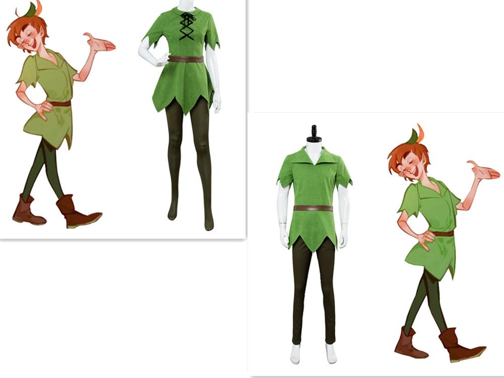 Movie Peter Pan Cosplay Costume Adult Men Women Halloween Party Costumes
