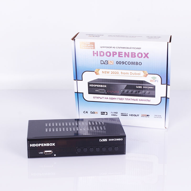 HDOPENBOX Satellite TV Receiver Combo TV BOX DVB T2/DVB S2 H.264 Satellite Receiver Support CA Receptor